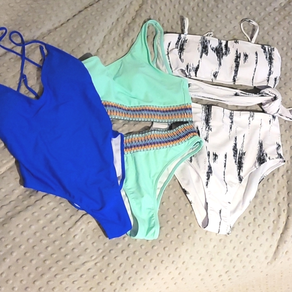 Lot of 3 Swimsuits All Size Medium NEVER WORN